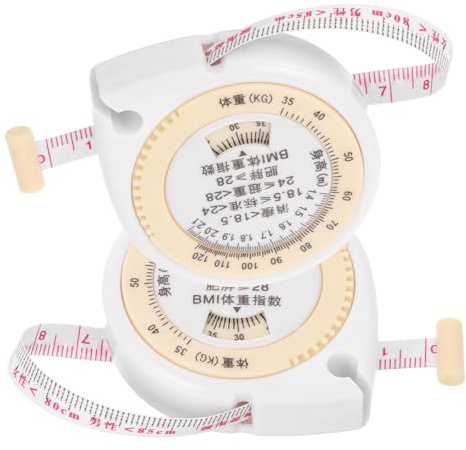 FRCOLOR 2pezzi Nastro Misuratore Flessibile Retrattile Per Misurazione Del Corpo Soft Tape Per Circonferenza Vita e Misure Di Abbigliamento Strumento Di Monitoraggio Della Salute Portatile