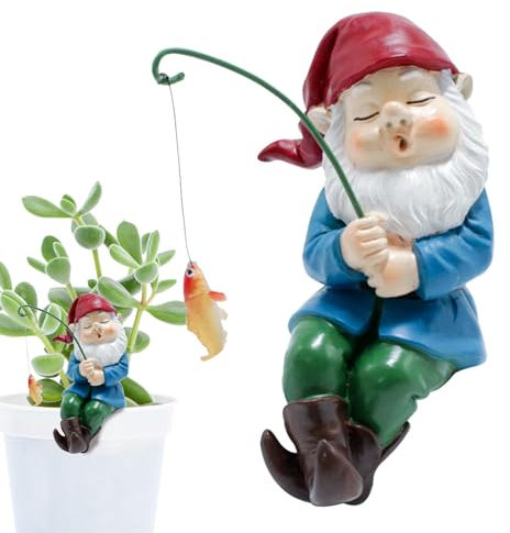 Nains de pêche en Plein air, Figurine de Nain de pêche, Petit pêcheur en résine, GNOME drôle, Nain de Jardin, décoration extérieure pour étang ou Cascades