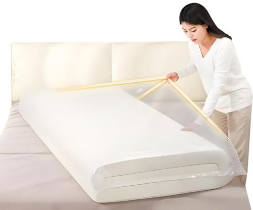 Large Vacuum Storage Bags, 130x240cm Mattress Vacuum Storage Bag, Reusable Space Saver Bags Waterproof Sealable Vacuum Seal Mattress Bag for Mattresses Quilt Moving Shipping Storage