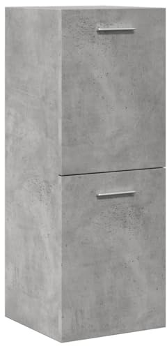 vidaXL Bad Hängeschrank, Badschrank mit Stauraum Wandmontage, Wandschrank Schrank für Badezimmer, Badmöbel Badezimmerschrank, Betongrau Holzwerkstoff