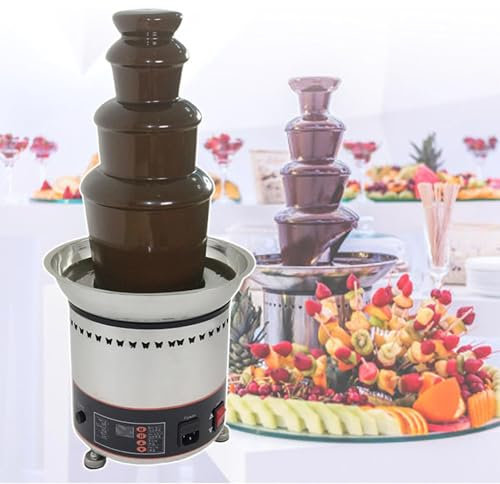 Máquina de fuente de fondue de chocolate, calentador de salsa de gran capacidad para comercial de queso, máquina de olla caliente de cascada de chocolate
