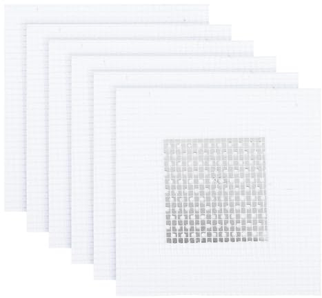 sourcing map 6Pcs Drywall Repair Patch, 2x2 Inch Self-Adhesive Aluminum Metal Plaster Wall Patching Mesh, Wall Mending for Quick Fix Wall Hole, Sheetrock Ceiling, White