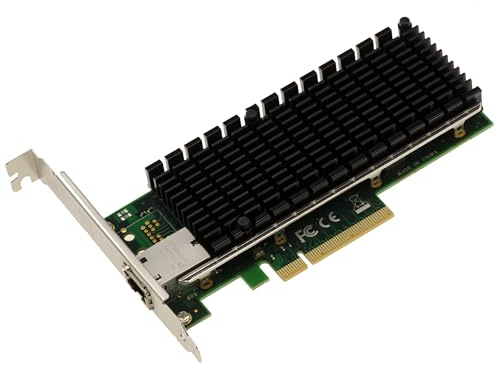 KALEA-INFORMATIQUE Carte PCIe x8 RJ45 10G Intel X540 | Carte réseau PCIe 3.0 x8 à un port RJ45 10 Gigabit Ethernet avec chipset Intel X540 et équerres Low Profile et Full Height.