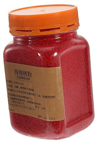 Toyvian Materiale Di Base Statica Per Scenari Erboso Sparso Per Forniture Da Tavolo Da Sabbia Polvere Di Spugna Per Modelli in Miniatura Materiale Per Modelli