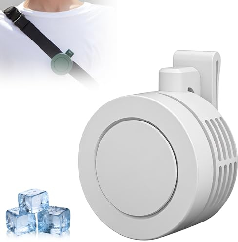 Tragbarer Ventilator Mit Clip, 2025 Net Mini Ventilator, Akku Aufladbar Leise Ventilator, 3 Einstellbaren Windgeschwindigkeiten, Ventilator Klein Für Den Außenbereich, Büro Auf Reisen & Camping (Weiß)