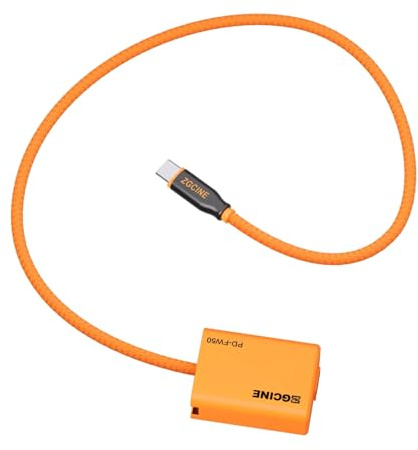 HangTon PD - Batteria finta da 9 V USB-C a NP-FW50 per fotocamere Sony ZV-E10 ZVE10 A7 A7II A7S A7S2 A7R A7RII A6400 A6300 A6500 A6000 A5100 A6100, 50 cm