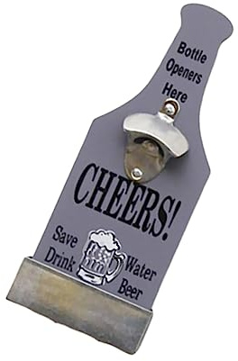 Mipcase Apribottiglie da Muro Vintage per e Vino Decorazione Retrò per Bar Accessorio da Parete