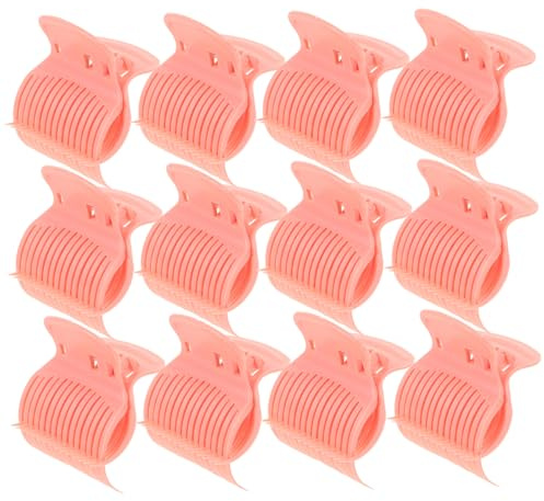Vaguelly 12 Stück Teiliges Hitzebeständige Curler Jaw Clips aus Isolierende Lockenwickler Klammern für Vielseitiges Styling Haarschutz bei Färben Dauerwellen und Professioneller Anwendung