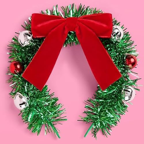 Bandeau Cheveux Noël, Bandeau Couronne de Noël, Bandeaus de Noëls pour Femme Fille, Serre-Tête de Noëls, Couronne de Fleurs Noëlss pour Mariage, Fête Anniversaire, Noëlss (A)