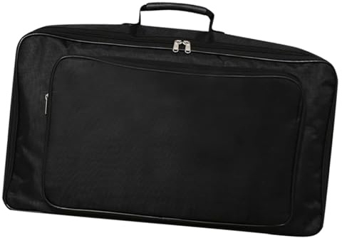 GALPADA Universelle Oxford Gewebe Effektgerätetasche für Audio Effektgeräte und Mikrofone Stoßfest mit Griffdesign für Outdoor Auftritte Schwarz