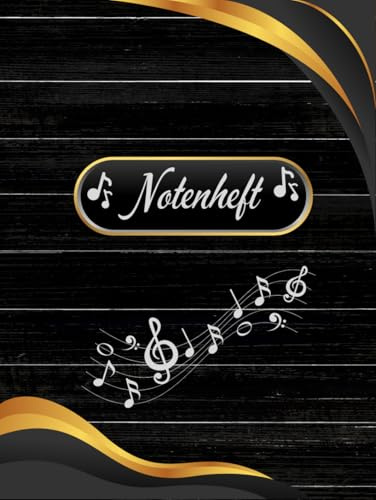 Notenheft Geige Notenbuch Cello Violine Musikunterricht Bratsche Notenlinienheft Große Lineatur Geigenunterricht Anfänger Violoncello Kontrabass ... da Gamba Notensysteme Musiker Rebec 02B12