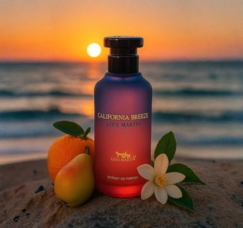 Loui Martin California Breeze parfymextrakt, fräsch och blommig doft med citrusnoter, 100 ml