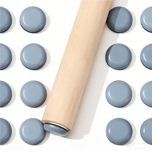25 Pz Scivoli per Mobili Pesanti,25mm Feltrini in PTFE, Piedini per Mobili in Teflon PTFE Adesivi, Spostare Mobilie Pesanti, Scivoli Cuscinetti per Tappeti Sedie Divani Tavoli Letti(rotondi)