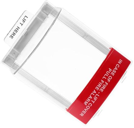 Fire Alarm Call Point Covers, Fire Manual Alarm Cover Plastic Indoor Outdoor Protective Switch Red Clear Hood for Pull Stations Call Points (13cm*21.5cm*5.5cm/5.11in*8.45in*2.16in)