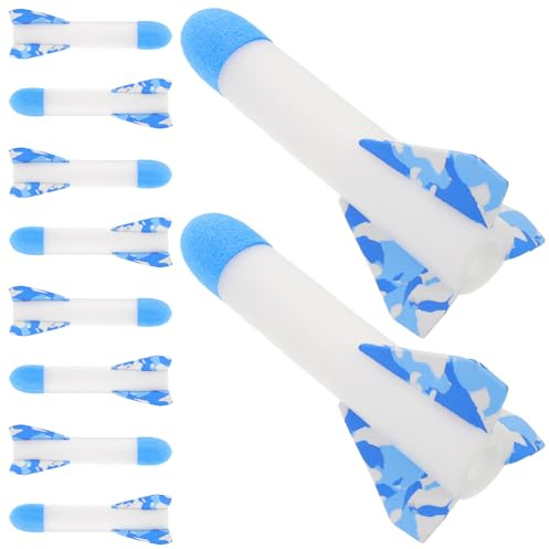GARIOUANS Ricariche per Proiettili LED in Spugna 10 Pezzi, Giocattoli Volanti Luminosi per Bambini, Accessori per Giochi All’aperto nel Cortile e Feste di Compleanno