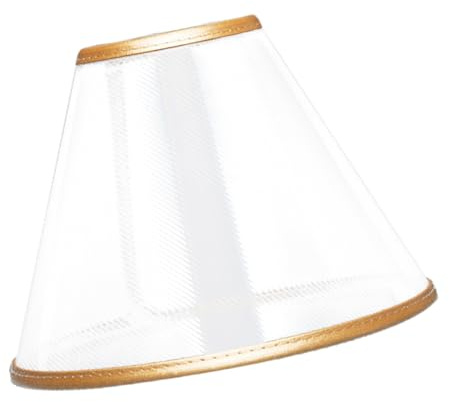 JOINPAYA Anti Kratz und Leckschutz Halskrause für Haustiere Verstellbar Bissfest Transparent PVC/pur Genesungshalsband für Hunde und Katzen 16 21cm