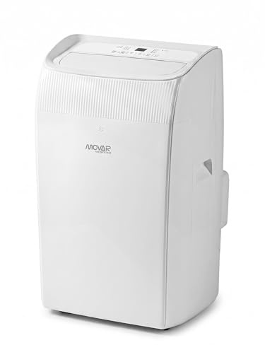 MovAIR - Climatiseur Mobile MOV16-12-BC - Réversible Froid 3.50 kW Chauffage 3.20 kW - Wi-Fi Déshumidification 40.8 L/jour Kit Fenêtre - 358 x 419 x 688 mm