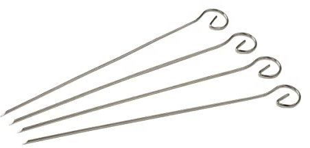 Fackelmann Pinchos para brochetas 21cm, acero inoxidable. 4 ud-s.