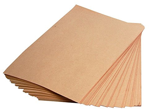 Clairefontaine 975014C Packung mit 25 Blatt Kraftpapier (275g, DIN A3, 29,7 x 42 cm, ideal für Kunstprojekte und zum Einpacken) braun