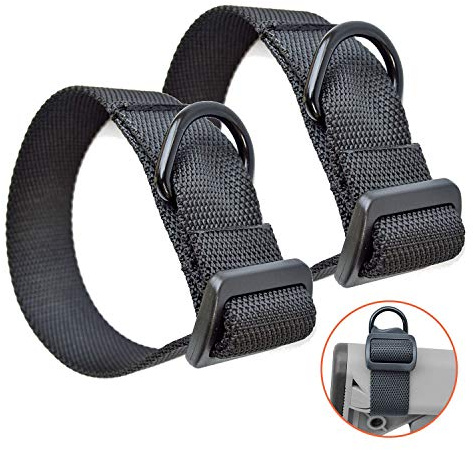 2 PCs Adjustable Nylon Buttstock Sling Strap Attachment Sling Mount Adapter Kit Attach to Any Sling (1 Point Sling / 2-Point Sling) on Rifle, Airsoft and Shotgun