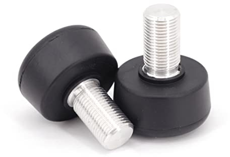 BTFL Stopper/Toe Stop Set (2 STK.) - 5/8 - verstellbare Rollschuh-Stopper - Ersatzteil für Rollschuhe - Schwarz