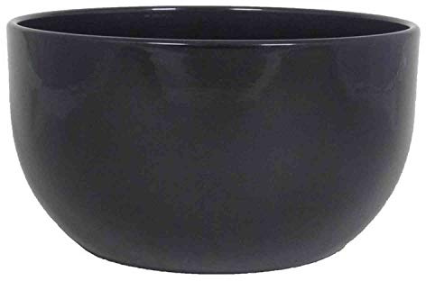 INNA-Glas Vaso da Fiori Nero, 14cm, Ø26cm | vasi per Piante/Scodella Ceramica