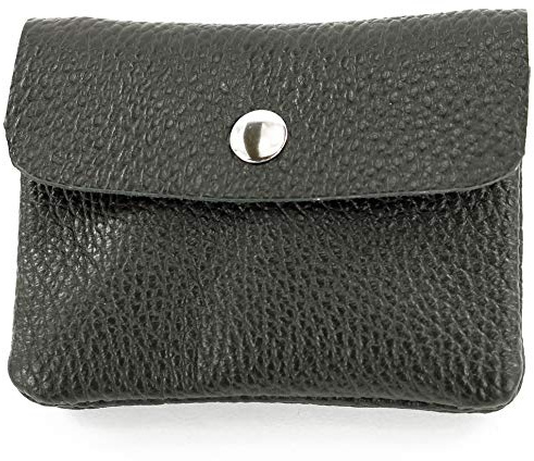 modamoda de P09 Damen Leder Geldbörse Klein 11x1x8 cm, Handmade in Italy