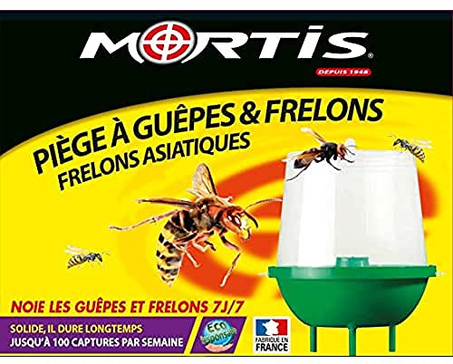 MORTIS | PIÈGE À GUÊPES & FRELONS | Efficace sur les frelons asiatiques | GUEP511