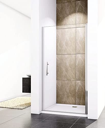 Aica Sanitär Duschtür 100x195cm Nischentür Duschabtrennung Glas Dusche