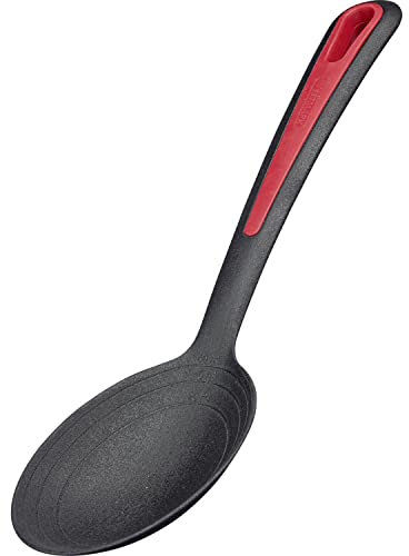 Westmark Salatlöffel, Große Löffelmulde, Innenliegende Skala: 20, 40 + 60 ml, Kunststoff, Gallant, Schwarz/Rot, 29642270