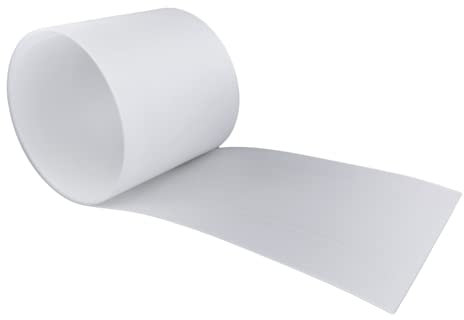 Strisce frangivista in polipropilene di alta qualità, per tappetini a doppia asta, colore trasparente, RAL 5010, 2535 x 190 x 1,35 mm, 1 pezzo