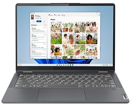 Lenovo IdeaPad Flex 5i - (2023) - 14 WUXGA Touchscreen Laptop - Windows 11, 8GB, 256GB, Intel Core i3-1215U, Fingerprint Reader, Storm Grey