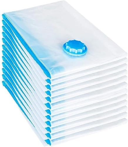 EudoER-rangement sous vide réutilisables pour vêtements, de rangement pour vêtements, avec fermeture éclair,économiseur d'espace de voyage (30 x 50 cm)