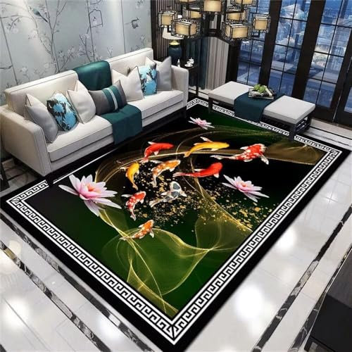 RUGMRZ Teppich Draussen Outdoor Designer Wohnzimmer Orientalteppich grün rechteckig Wohnzimmerbereich dekoratives Zubehör feuchtigkeitsbeständig und verschleißfest Fleckerlteppich 200X300CM