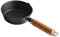 KONTONTY Mini Cast Iron Skillet Small Milk Pan Iron Skillet with Lid Pour Oil Pot