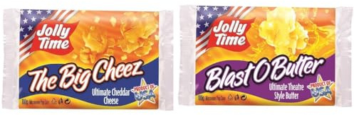 3x Jolly Time The Big Cheez 100g, 3x Jolly Time Blast O Butter 100g
