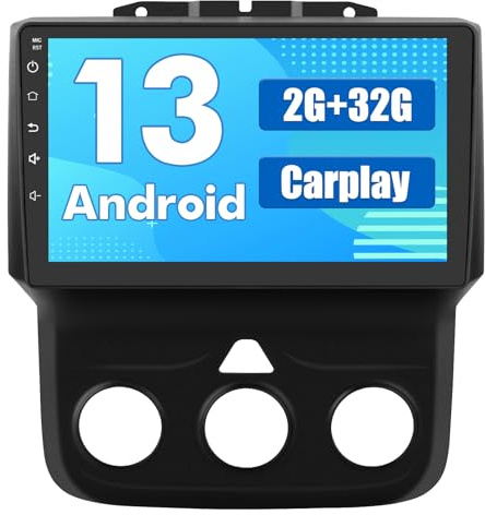 Junsun 5G WiFi Car Radio for Dodge Ram 1500 2500 3500 2013-2019,Wireless Wire CarPlay/Android Auto,9 HD IPS Display Support Rearview GPS DSP RDS BT 5.0 AM/FM Stereo 2GB+32GB ROM Manual AC