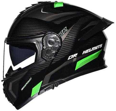 Motorradhelm Integrierter Klapphelm DOT/ECE Zertifiziert Flip Vollvisierhelm Motorrad Schutzhelm Mit Doppelvisier Integralhelm Motocross Helm Für Männer Und Frauen 3,M:57-58CM