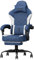 PZDO Gaming Chairs for Adults, Technical Fabric with Footrest, Gamer Chair with Height Adjustable 360° Swivel Seat, Ergonomic Computer Recliner Chair for Teens, 150 kg, Blue