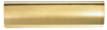 Kooples Hardware Letter Tidy Curved Pattern Internal Mail Cover Decorative Draft Excluder Door Plate (Polished Brass, 280mm x 62mm)