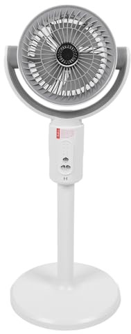 Ventilatore da terra, 4 velocità del, timer da 8 ore, ventilatore oscillante silenzioso con telecomando, inclinazione verticale di 180°,oscillazione orizzontale di 90°