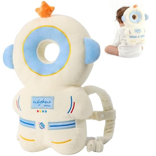 Houbobo Baby Head Protector Backpack, Premium Soft Baby Pillow, Toddler Safety Harness for Walking, Adjustable Head Protection Cushion for 4-24 Months Toddlers
