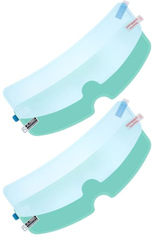 ifundom 4pièces Lot de Films Anti-buée et Imperméables pour Visière de Casque Moto Protection la Pluie Buée Facile à Installer