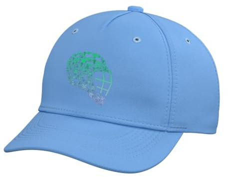 Boys Lacrosse Helmet Lacrosse Goalkeeper Stuff Mens Lacrosse Adjustable Printed Baseball Hat, Light Blue