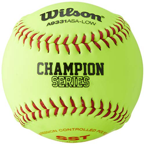 Wilson A9331ASA Serie Softball (12er-Pack), 28 cm, Optic Yellow