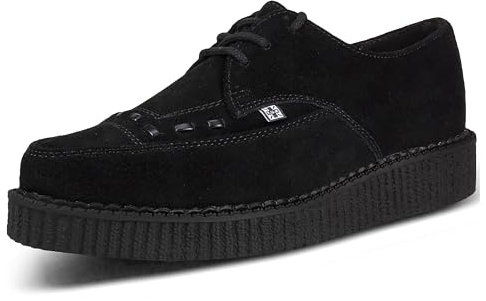 T.U.K. Pointed Creeper Lace-up - Zapatos Hombre y Mujer - Color Black Suede - Talla EU38
