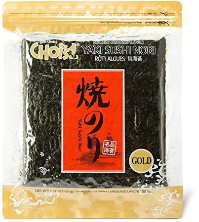 DAECHUN LAVER CO., LTD. Nori Sushi, rôties grillées (50 feuilles complètes) Teneur en or 125g
