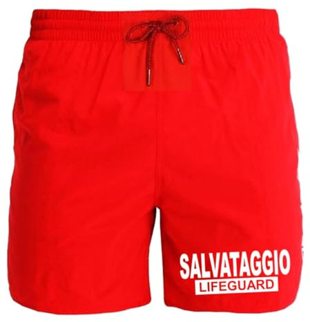 WIXSOO Costume Mare Salvataggio Lifeguard Uomo (XL)