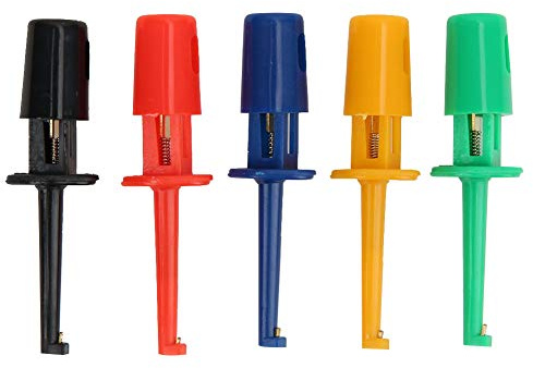 20 Stücke Prüfhaken Multimeter Zubehör Bunte Kleine Haken Clip Prüfspitze für Elektronische Prüfung, Prüfhaken für Test IC oder Reparatur Elektronische Produkte(Small Test Hook)