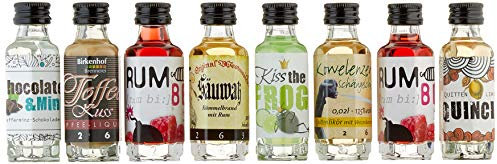 BIRKENHOF Brennerei | Tasting-Set Edition: 8 auf einen Streich - Trendige Liköre | (8 x 0,02l )